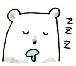 sportive polarbear sticker #1310493