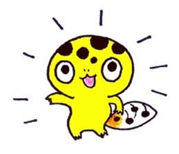 leopard gecko "potch" sticker #1311058