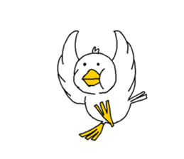 A duck is quacking sticker #1311285