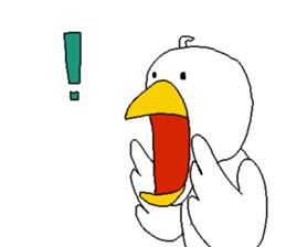 A duck is quacking sticker #1311286