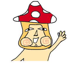 mushroom guy sticker #1311599