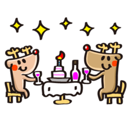Reindeer birthday stickers sticker #1311703
