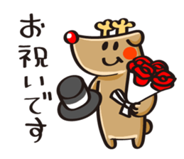 Reindeer birthday stickers sticker #1311705