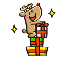 Reindeer birthday stickers sticker #1311719