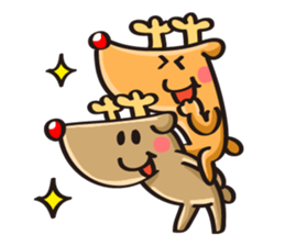 Reindeer birthday stickers sticker #1311725