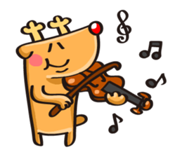 Reindeer birthday stickers sticker #1311726