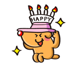 Reindeer birthday stickers sticker #1311731