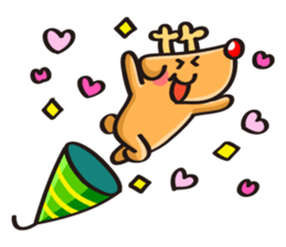 Reindeer birthday stickers sticker #1311736