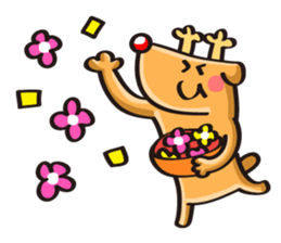 Reindeer birthday stickers sticker #1311737