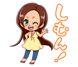Japanese okinawa girl ver sticker #1311763