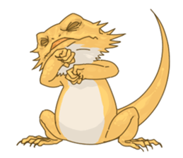 The Pogona vitticeps sticker #1313141