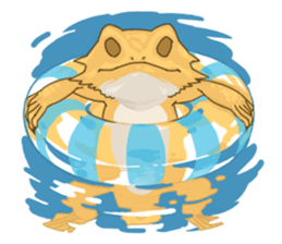 The Pogona vitticeps sticker #1313147