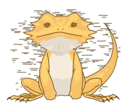 The Pogona vitticeps sticker #1313148