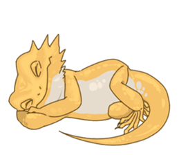 The Pogona vitticeps sticker #1313152