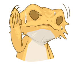 The Pogona vitticeps sticker #1313153
