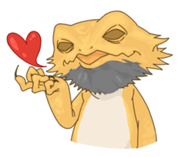 The Pogona vitticeps sticker #1313156