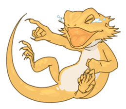 The Pogona vitticeps sticker #1313161