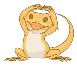 The Pogona vitticeps sticker #1313163