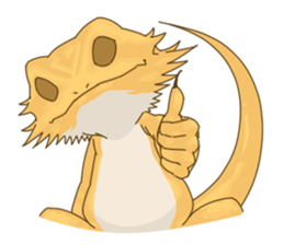 The Pogona vitticeps sticker #1313167