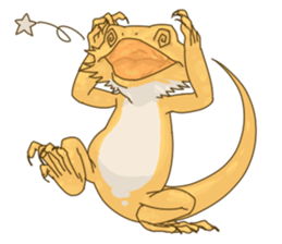 The Pogona vitticeps sticker #1313168