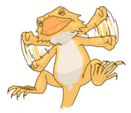 The Pogona vitticeps sticker #1313177