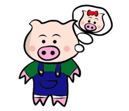 Couple of the pig 2 sticker #1313980
