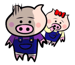 Couple of the pig 2 sticker #1313982