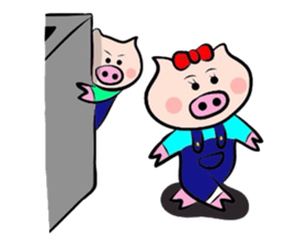 Couple of the pig 2 sticker #1313984