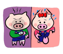 Couple of the pig 2 sticker #1313986