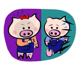 Couple of the pig 2 sticker #1313987