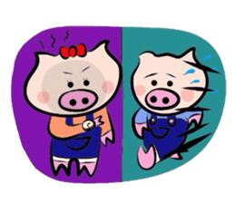Couple of the pig 2 sticker #1313987