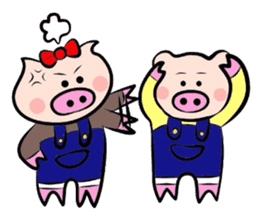 Couple of the pig 2 sticker #1313988