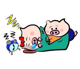 Couple of the pig 2 sticker #1314001