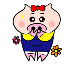 Couple of the pig 2 sticker #1314005