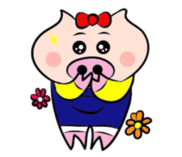 Couple of the pig 2 sticker #1314005