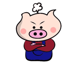 Couple of the pig 2 sticker #1314016