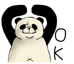 Chivalrous spirit of panda sticker #1315328