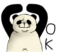Chivalrous spirit of panda sticker #1315328