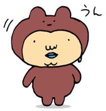 Costume life bear person of the bear sticker #1315858