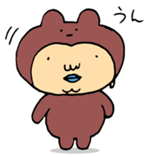 Costume life bear person of the bear sticker #1315858