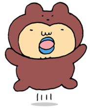 Costume life bear person of the bear sticker #1315859