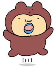 Costume life bear person of the bear sticker #1315859