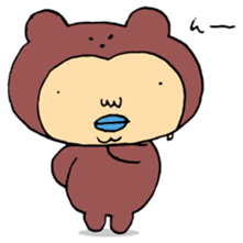 Costume life bear person of the bear sticker #1315860