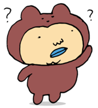 Costume life bear person of the bear sticker #1315861