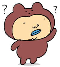 Costume life bear person of the bear sticker #1315861