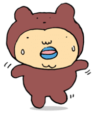 Costume life bear person of the bear sticker #1315863