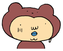 Costume life bear person of the bear sticker #1315865