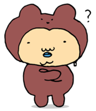 Costume life bear person of the bear sticker #1315866