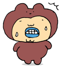 Costume life bear person of the bear sticker #1315867