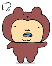 Costume life bear person of the bear sticker #1315869